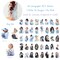 Wrapables Floral Fashion Women PET Scrapbooking Stickers for Junk Journals, Stationery, Card Making, DIY, Arts and Crafts, Water Bottles, Phones, Laptops (40pcs), Tulips and Lilies
